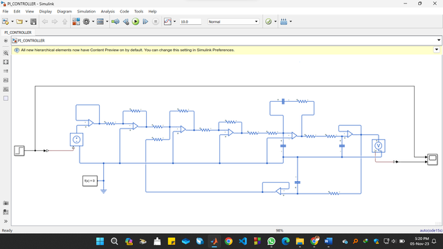 PI Controller Using MATLAB Simulink and Hardware Implementation